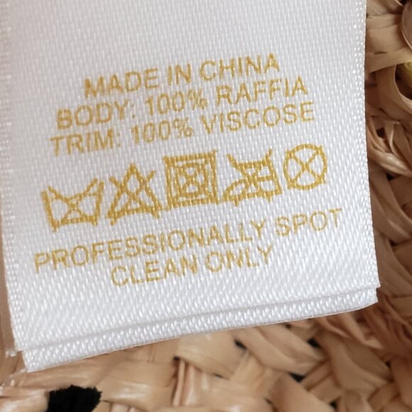 Kate Spade 'That's Bananas' Embroidered Sun Hat, Natural - Picture 9 of 13